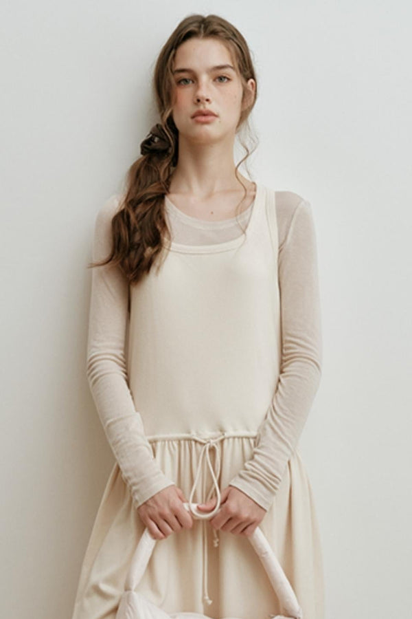 Soft Wool Blend Long-Sleeved Inner Top