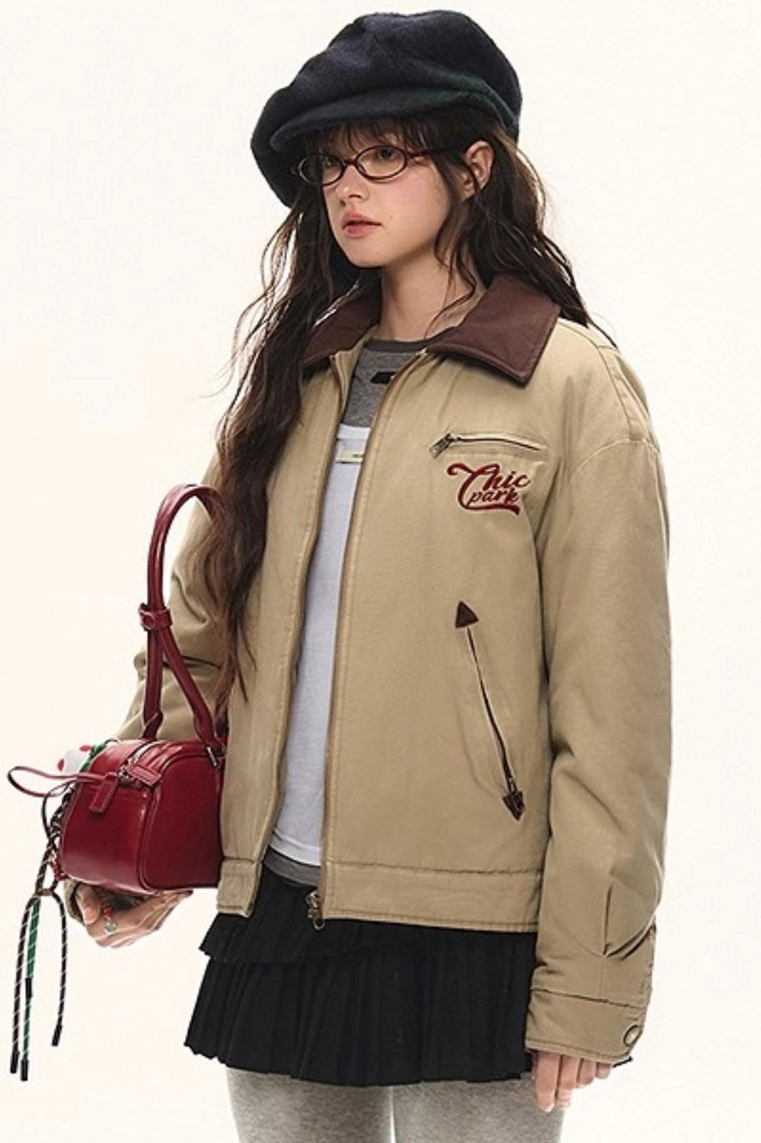 Retro Embroidered Cotton Jacket