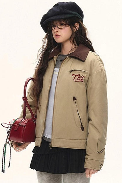 Retro Embroidered Cotton Jacket