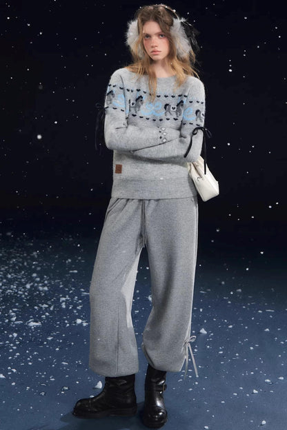 Fun Spinning Pony Jacquard Sweater