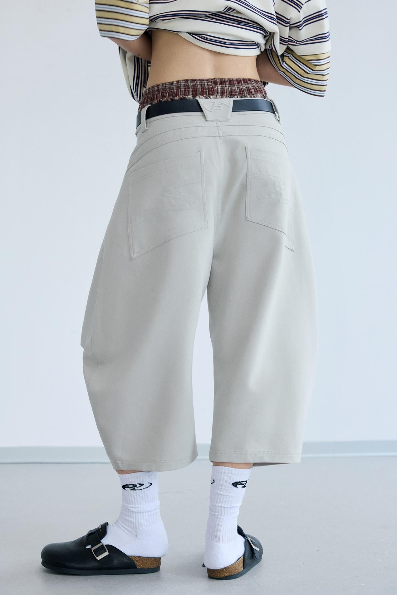 Deconstructed Pleat Pants
