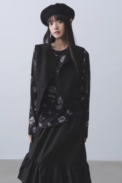 Dark Planet Sheer Top