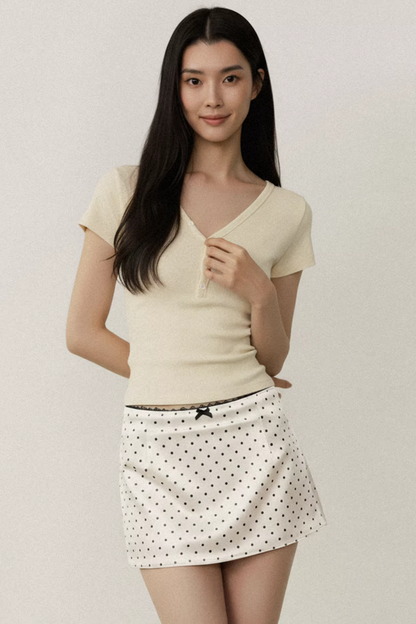 Textured Hollow Knit Top