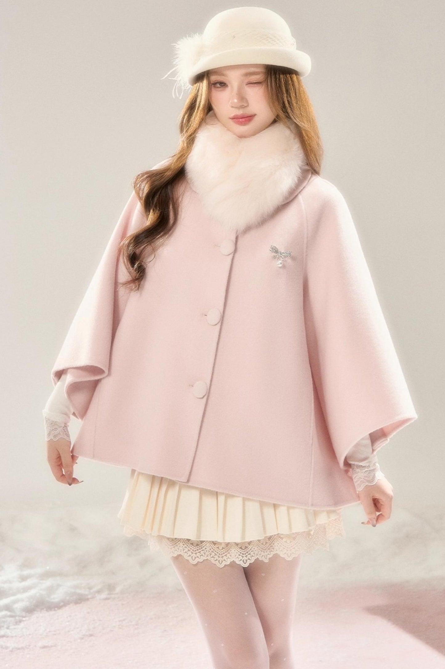 Lace Story Knitted Skirt