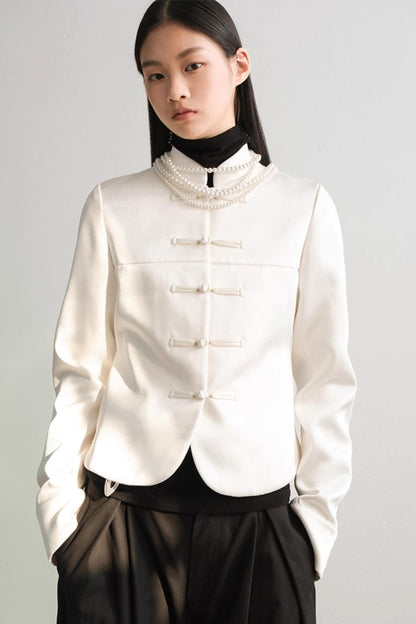 Satin Modern Fit Winter Coat