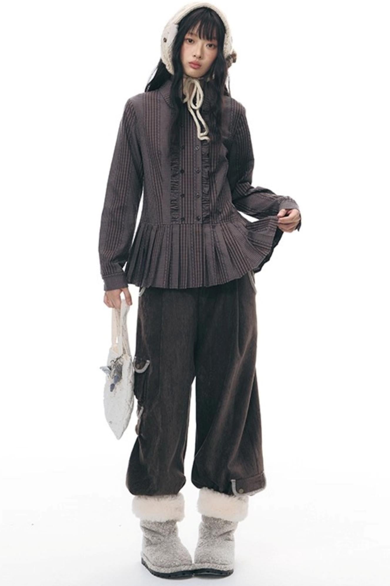 Chenille Multi-Pocket Pants