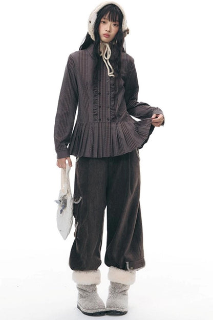 Chenille Multi-Pocket Pants