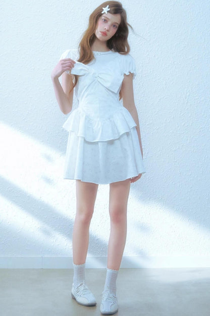 Floral Halter Poncho Dress