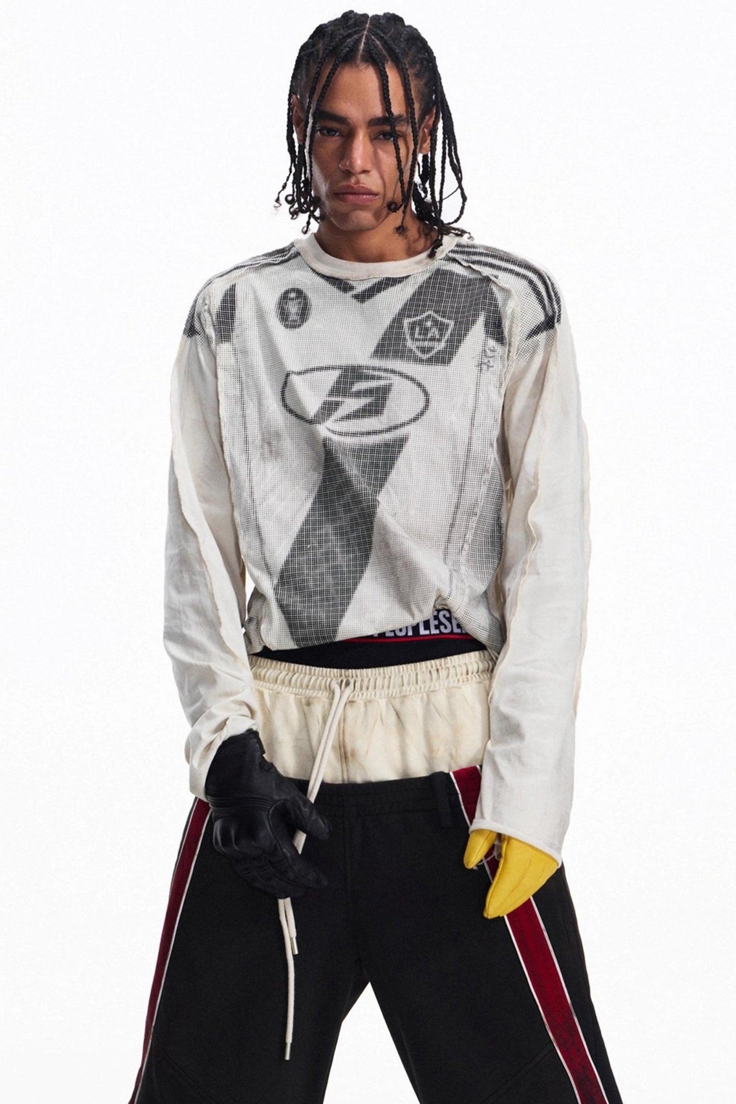 Sporty Loose Crew Neck Top