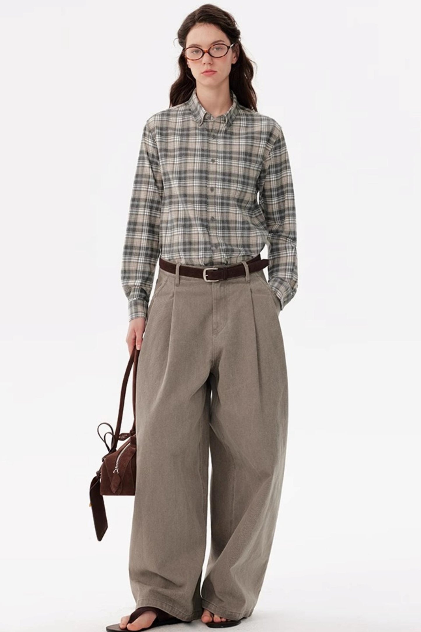 Autumn Vintage Layered Long-Sleeved Shirt