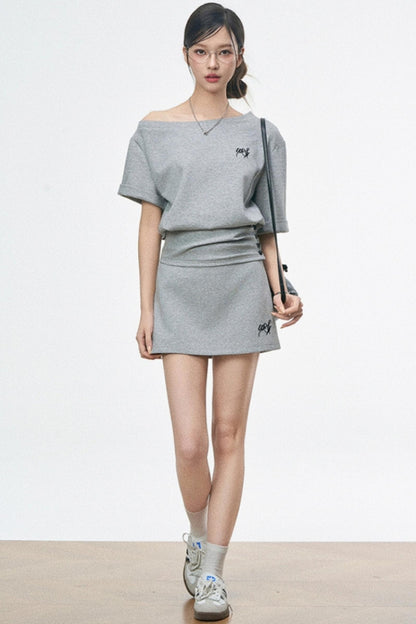 Urban Casual High Rise Skirt Set-Up