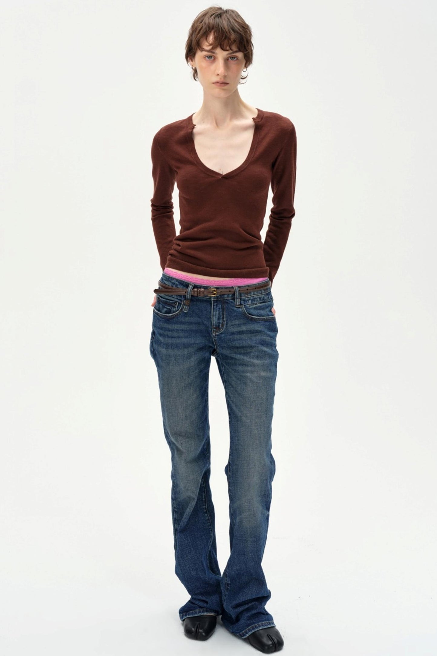 Glass Neck Knitted Base Top