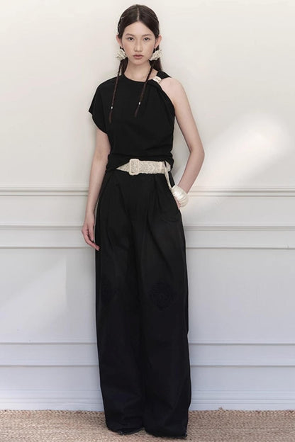 Twisted Cloud Shoulder Tee