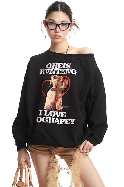 Vintage Lazy Sweatshirt