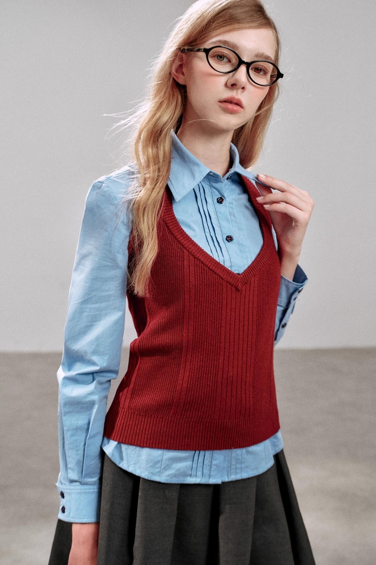 Halterneck Striped Camisole Top