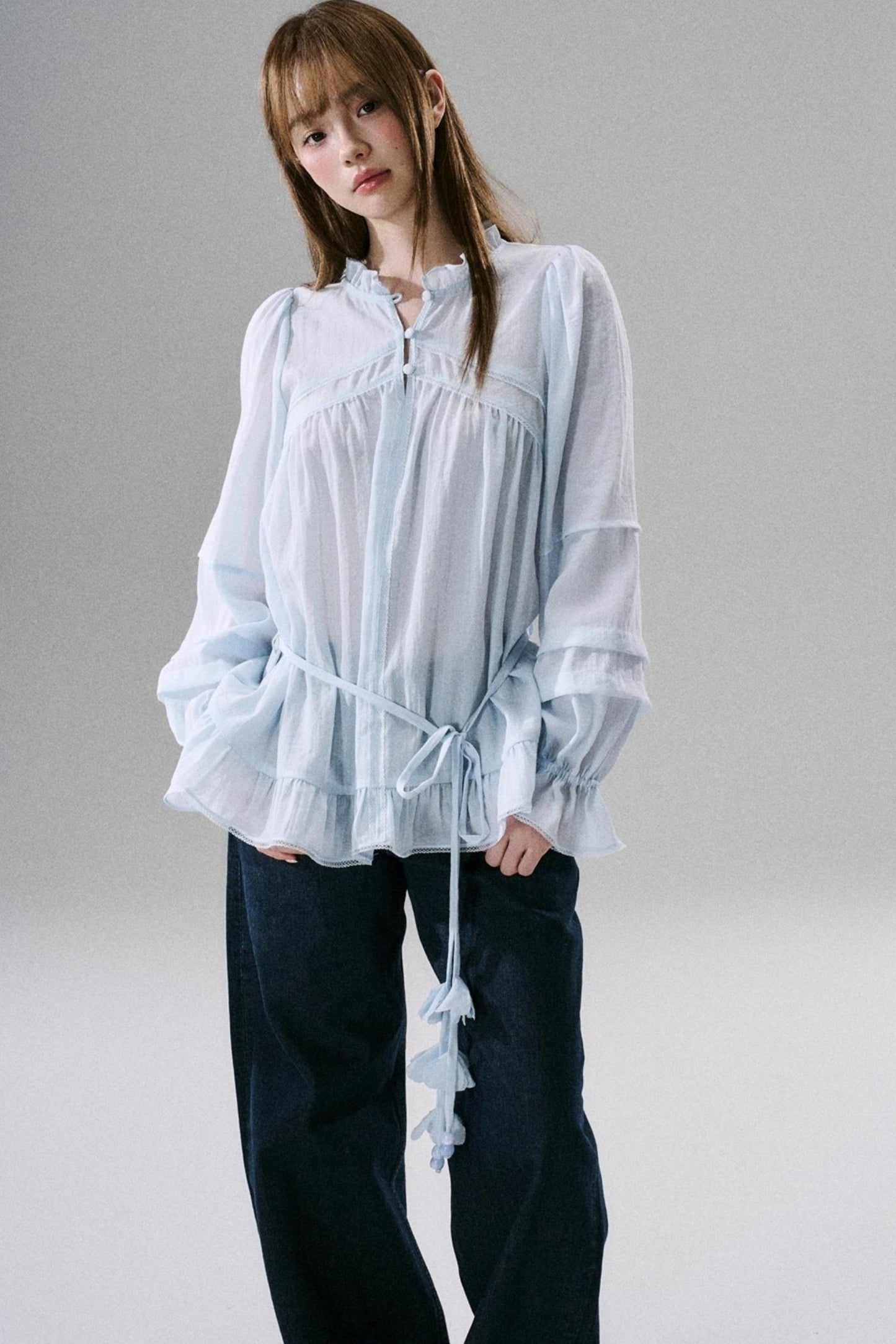 Symphony Acetate Flower Top