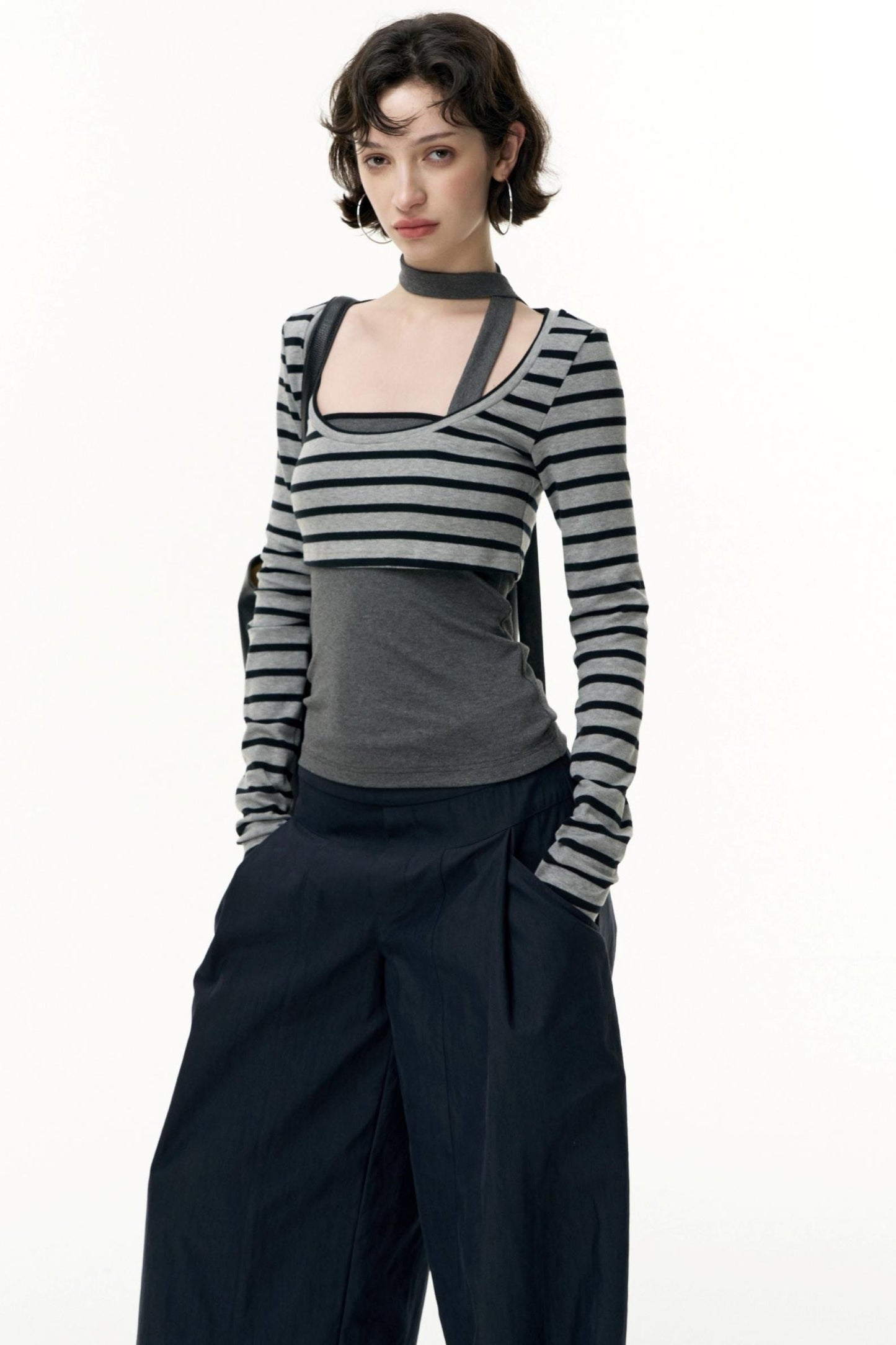 Salt Tea Polka Dot Striped Smock Set