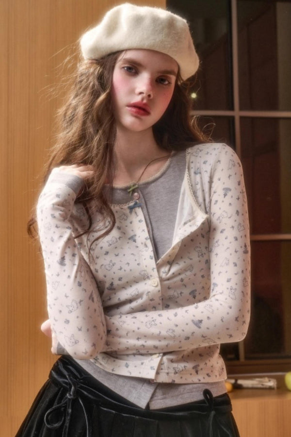 Little Fluffy Rabbit Cardigan