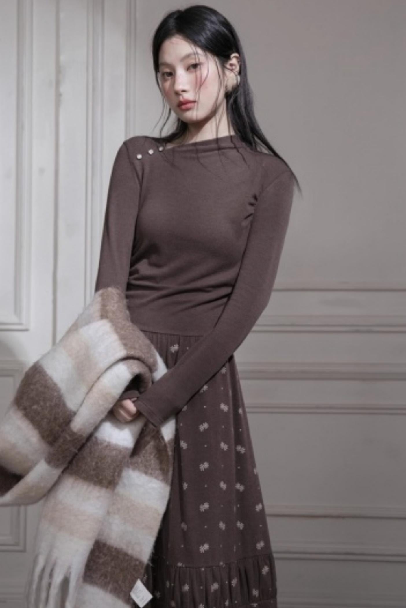 Warm Velvet Snowflake Dress