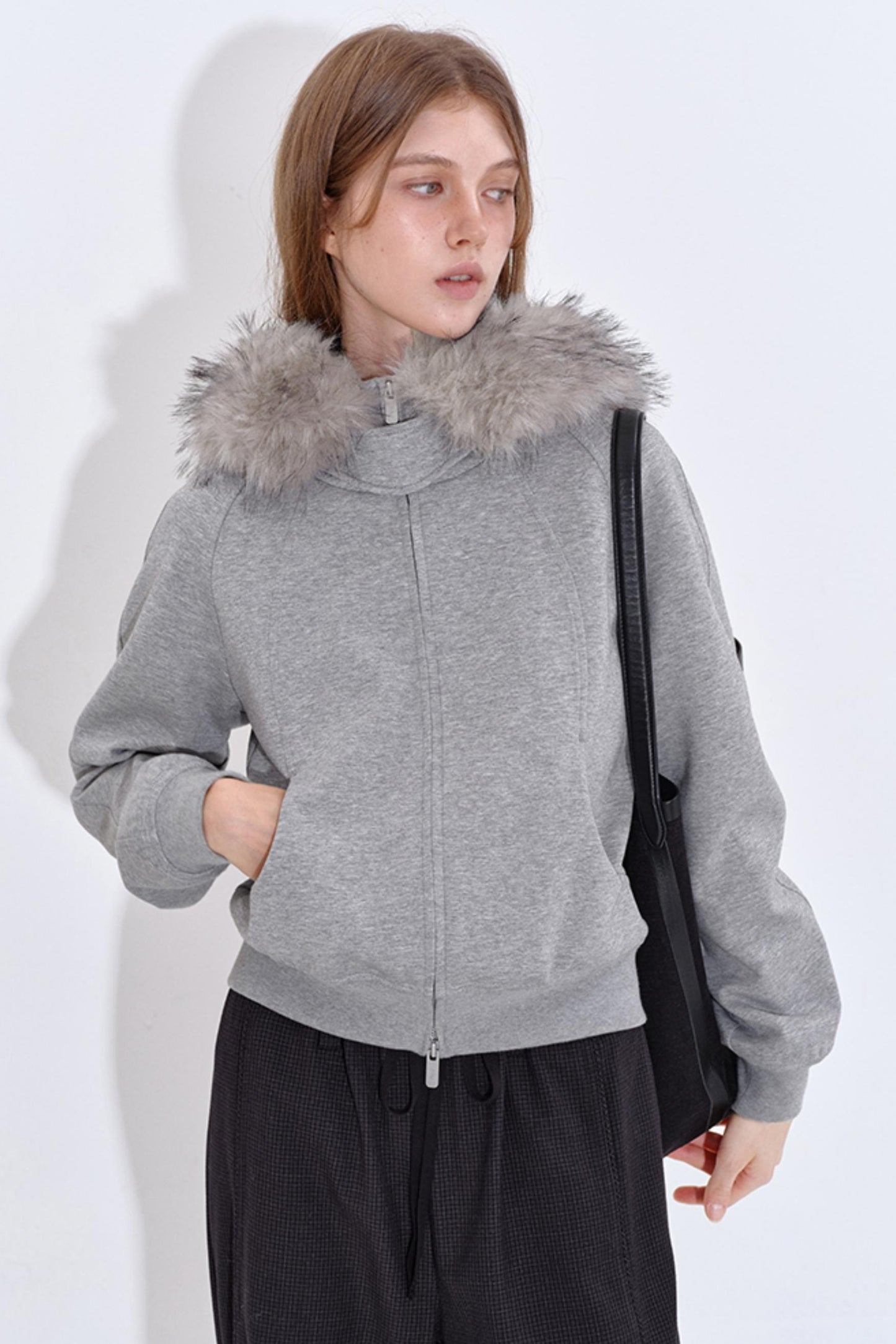 Windproof Fleece-Lined Hooded Jacket