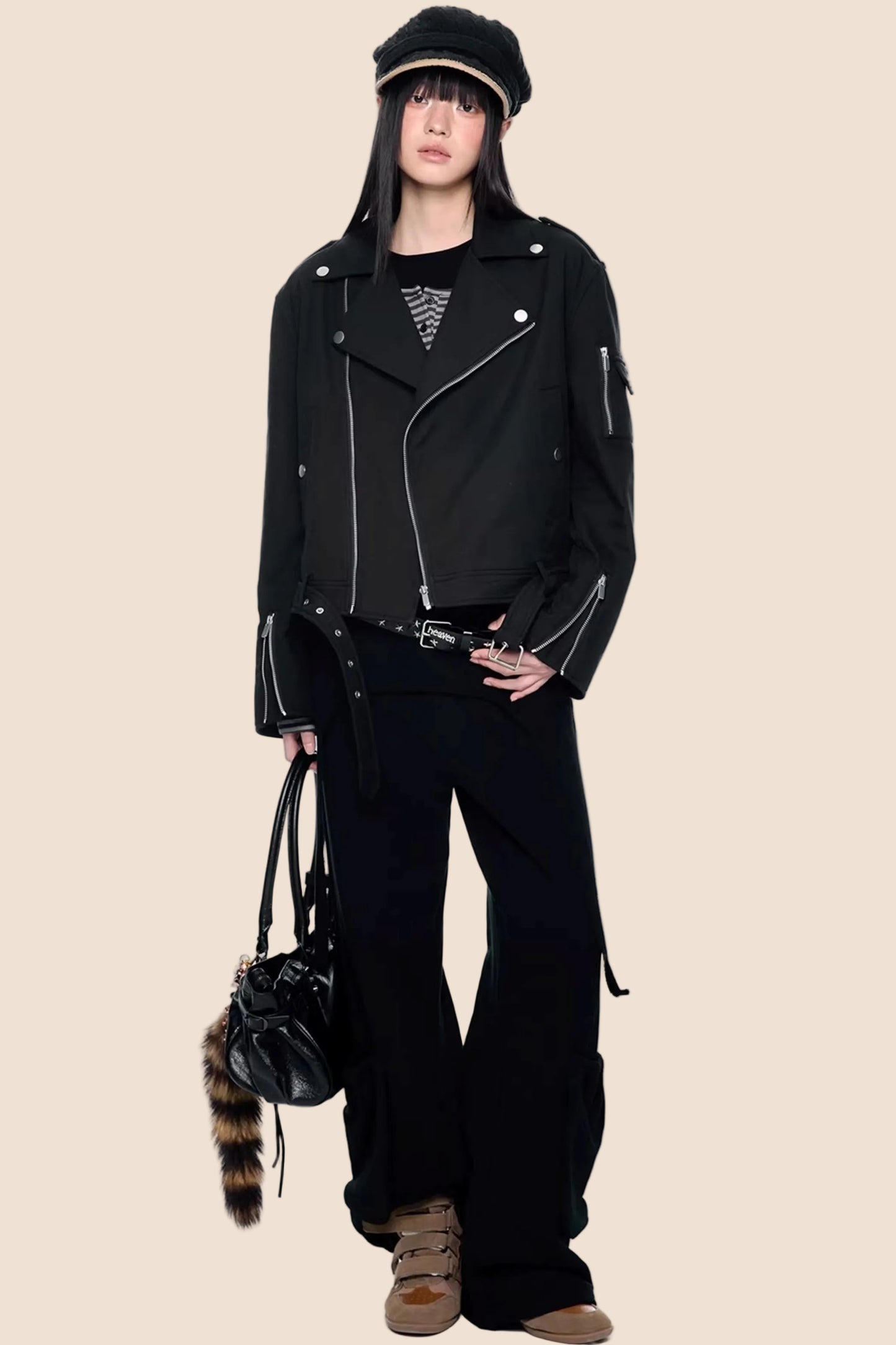 Vintage Drapey Wide-Leg Pants