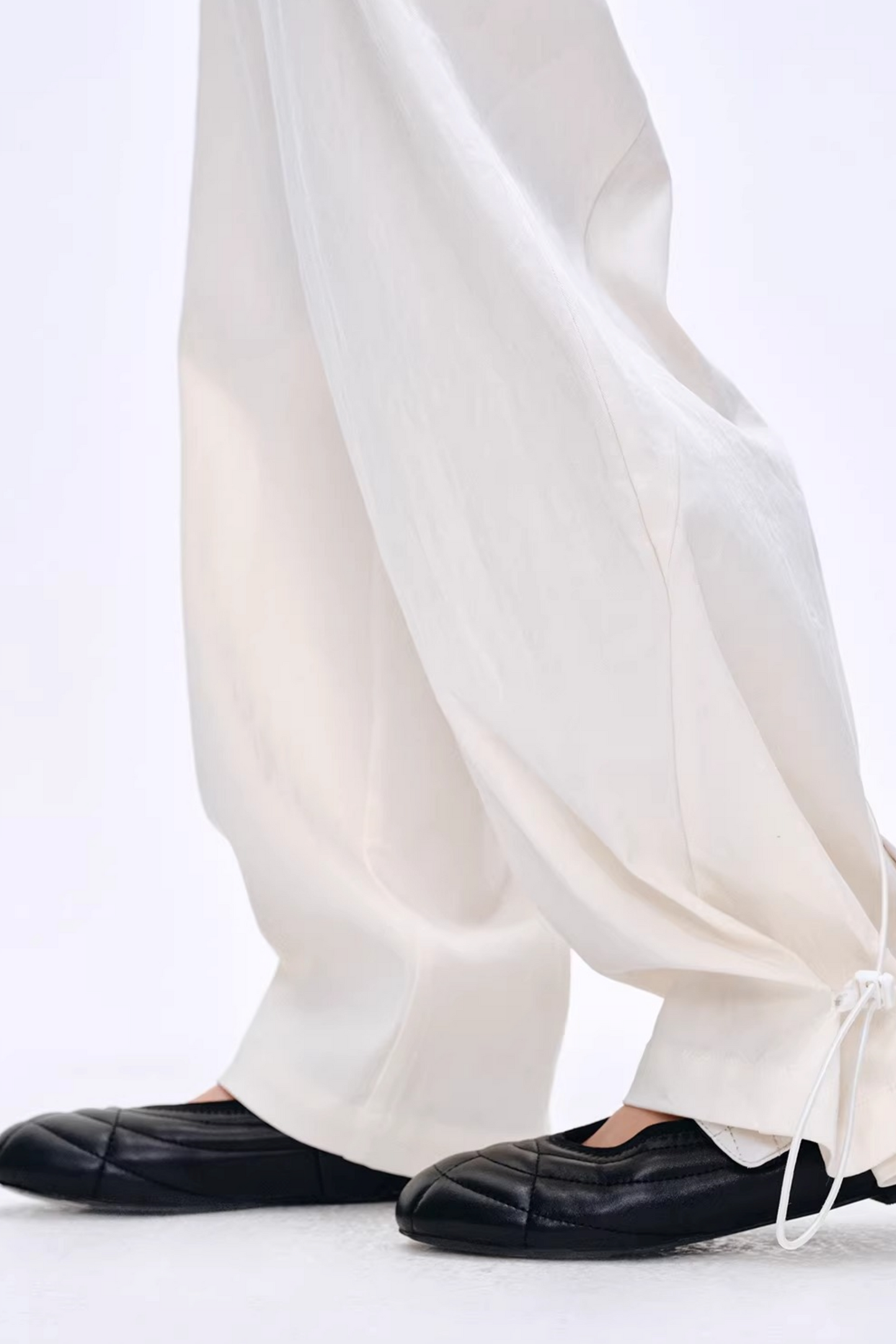 Lyocell Blend Color-Block Pants