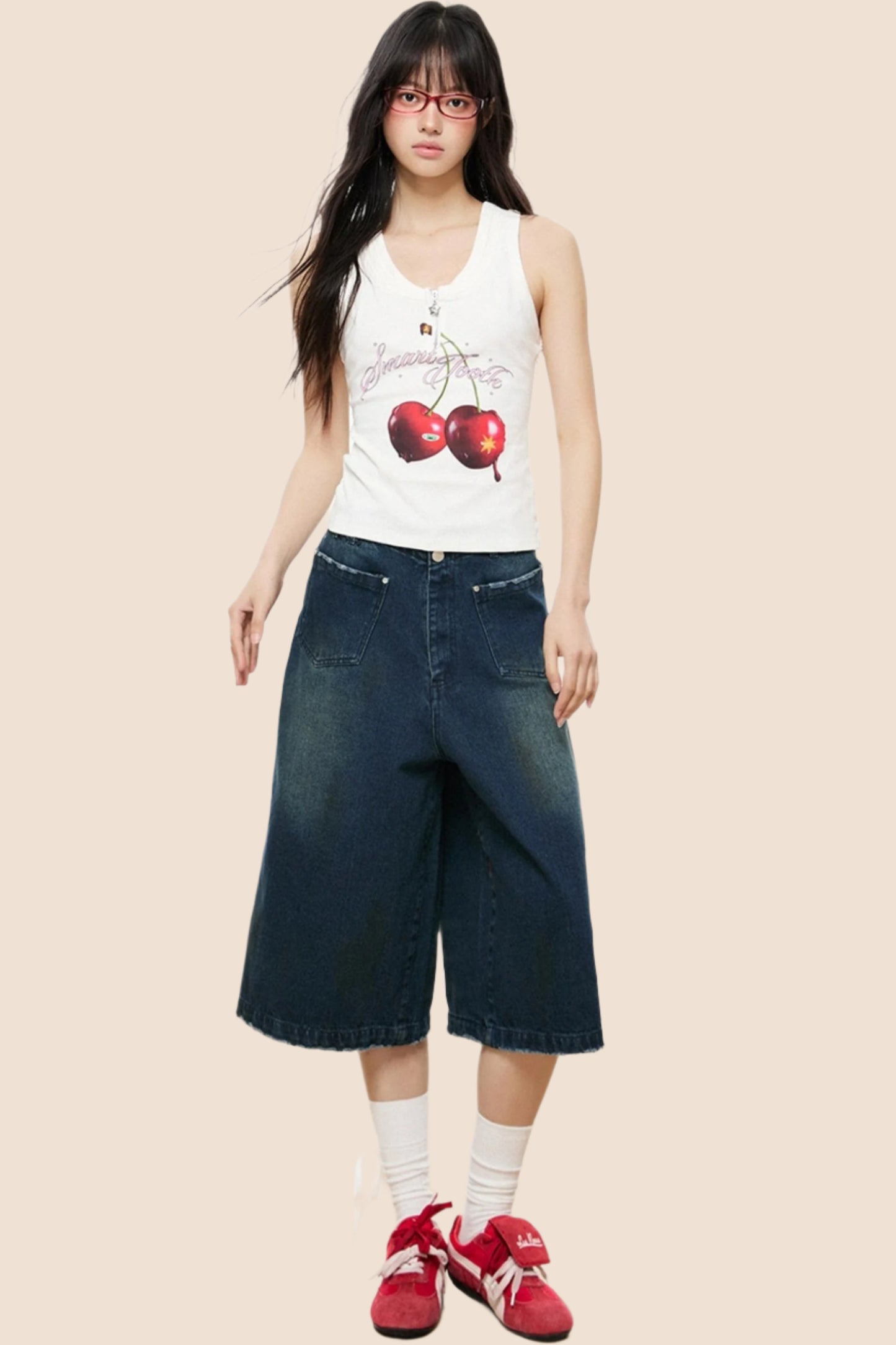 Cherry Blossom Sleeveless Top