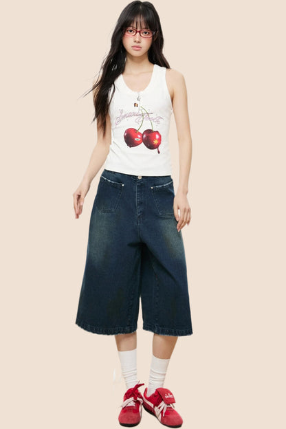 Cherry Blossom Sleeveless Top