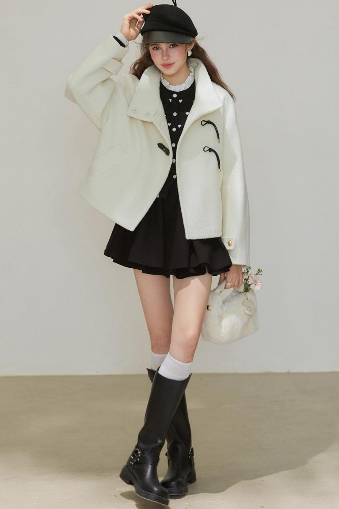 Winter Wool Cocoon Jacket