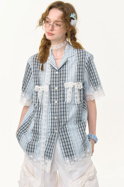 Stripe Lace Shirt