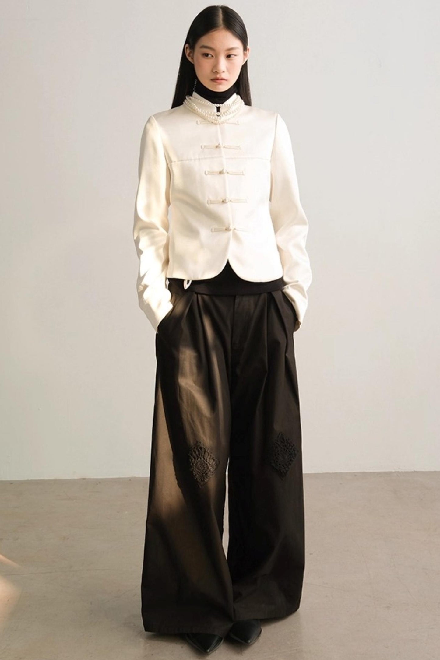 Handmade Crochet Wide-Leg Pants