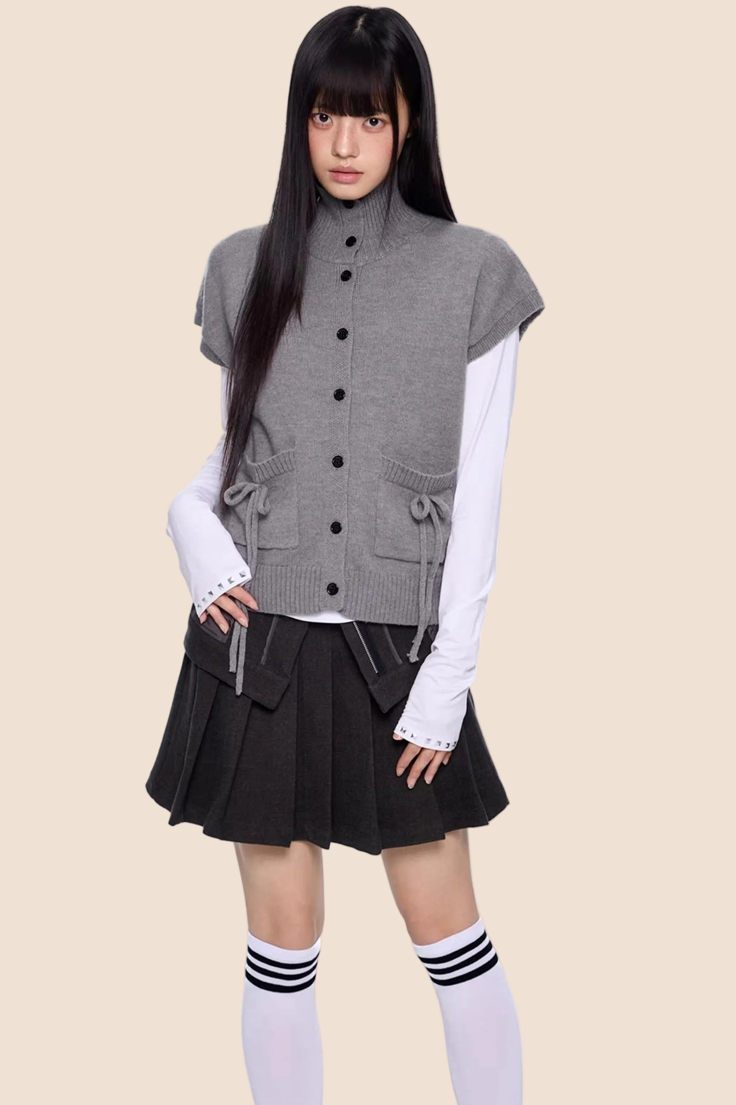 Hochintelligente Wollstrickjacke