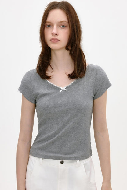 Vintage Lace V-Neck Top