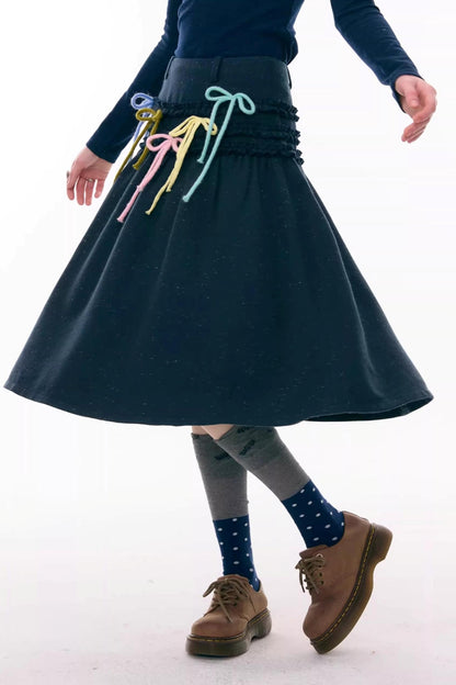 Ruffled Multi-Color Bow Skirt