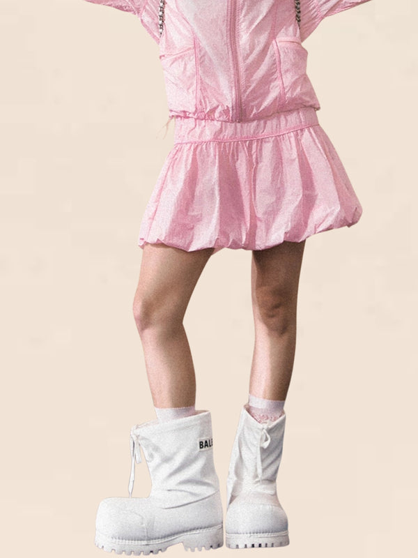 Simple Solid Color Hooded Sunscreen Set-Up