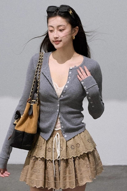 Gentle Slim Knit Cardigan