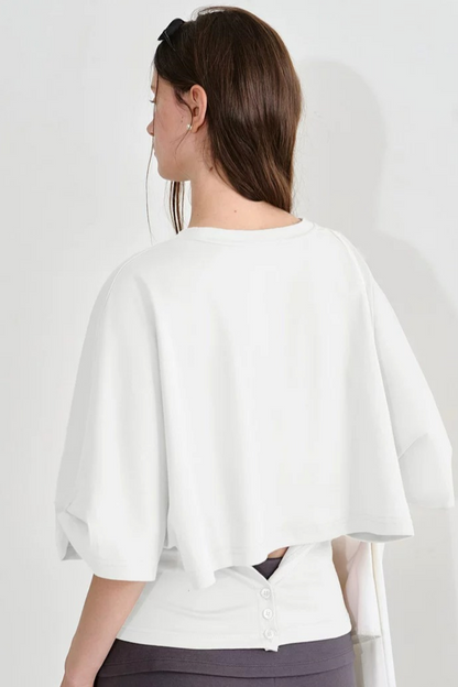 Camiseta de algodón calado Fano