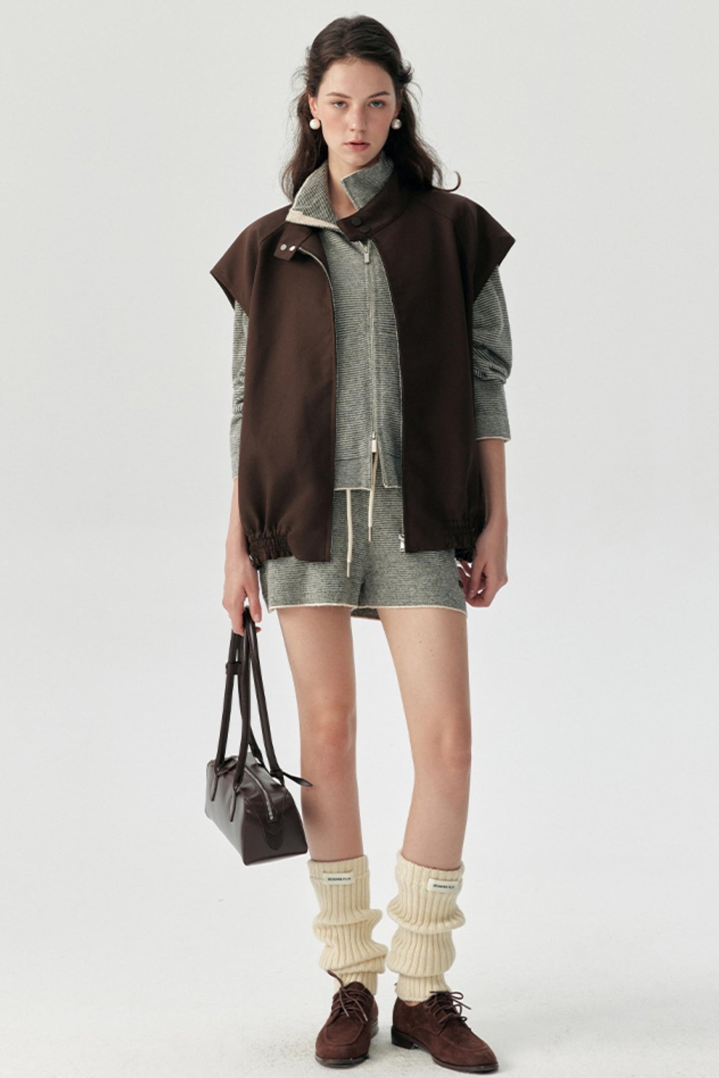 Casual Wide-Shoulder Layering Vest