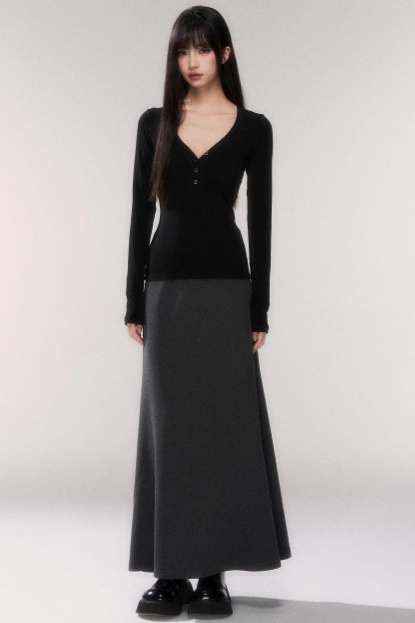 Winter Wool A-Line Skirt