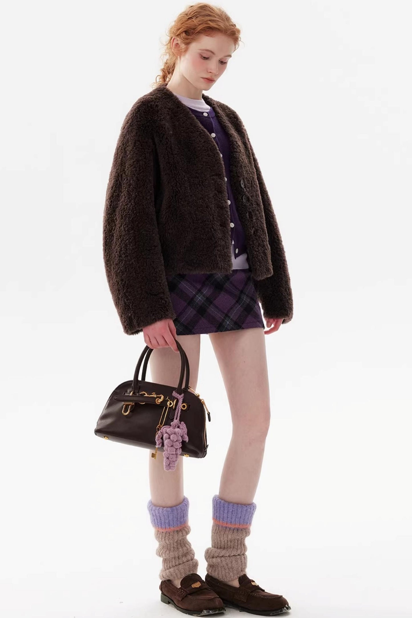 Handmade Wool Grape Pendant