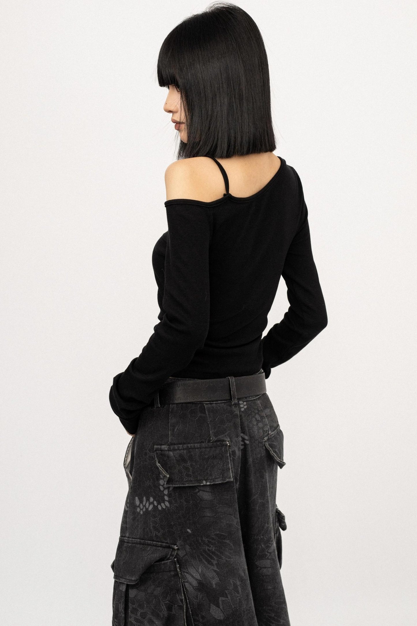 Autumn Spice Black Long Sleeve T-Shirt