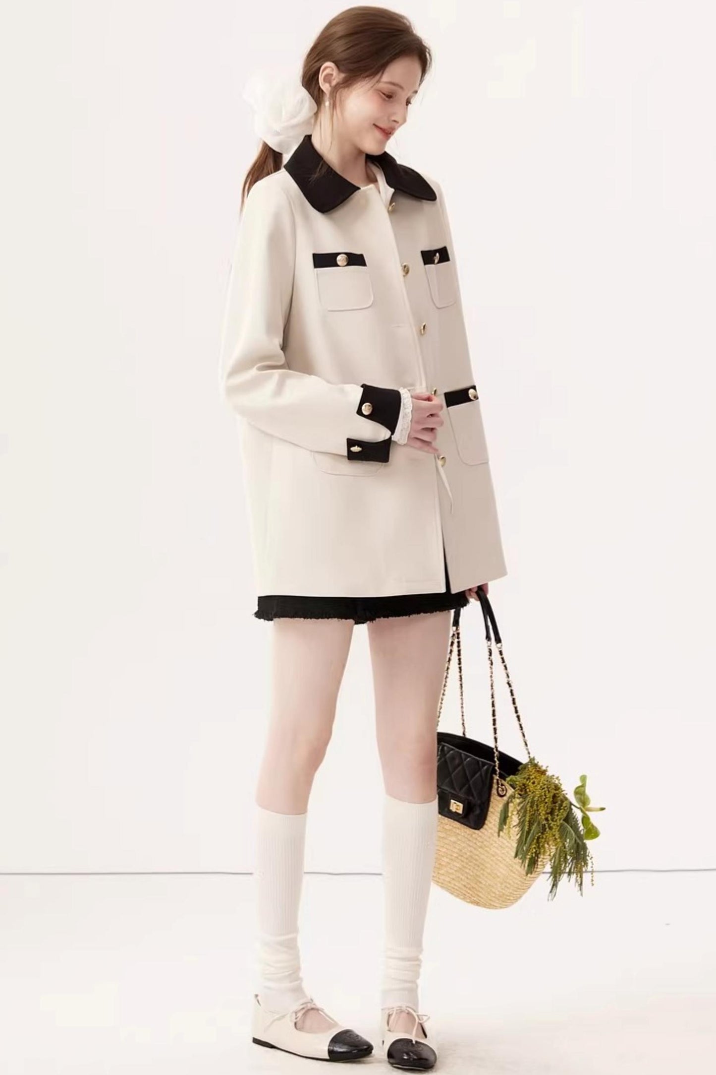 Elegant Color-Block Jacket