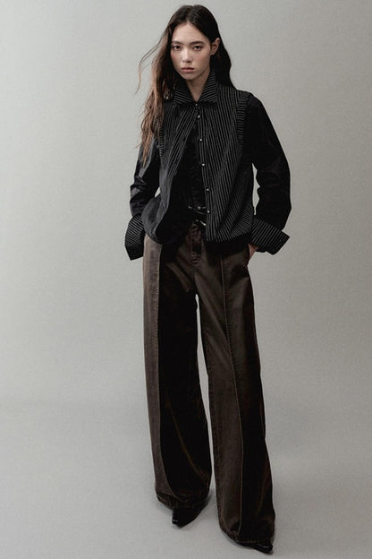 Deconstruct Striped Shirt