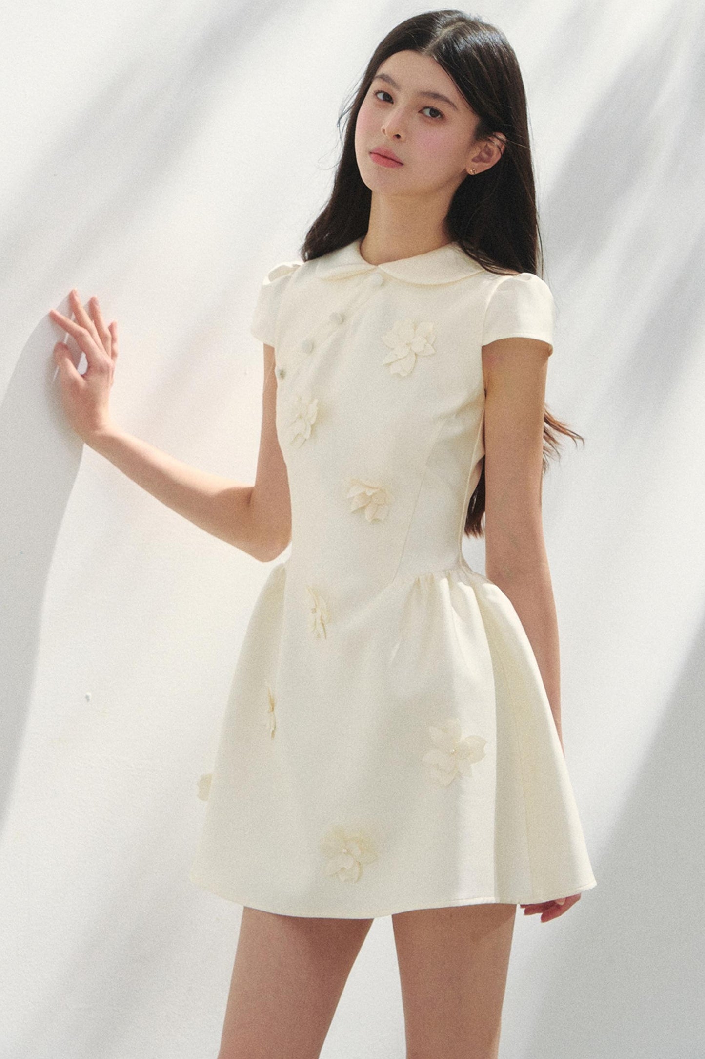 Park Floral Gray Dress