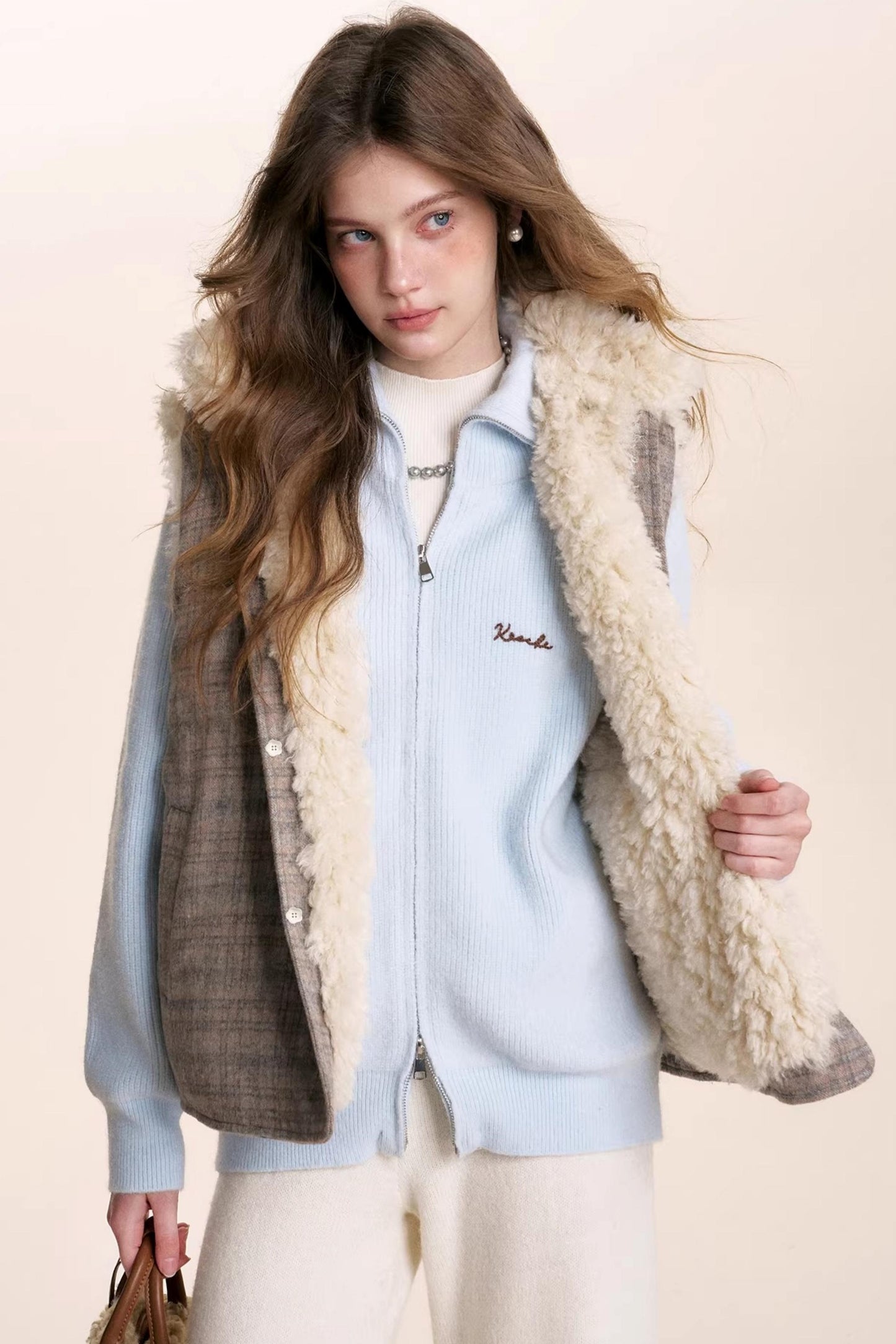 Winter Double-Zip Cardigan Jacket