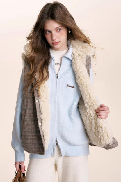 Winter Double-Zip Cardigan Jacket