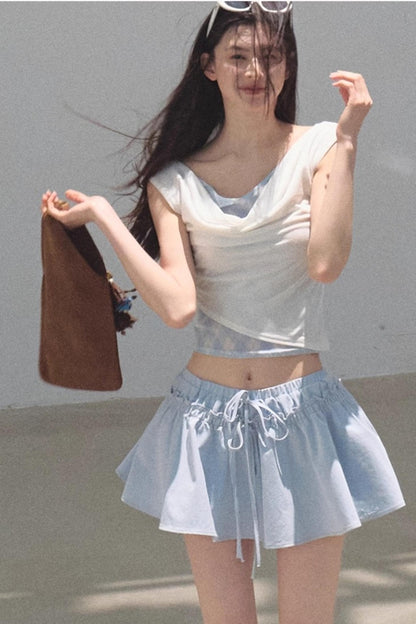 Rising Check Slim-Fit T-Shirt