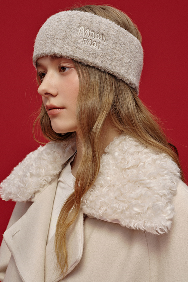 Wide-Brimmed Wool Jacquard Headband