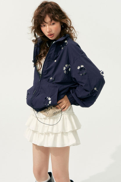 Autumn Cropped Flower Jacket