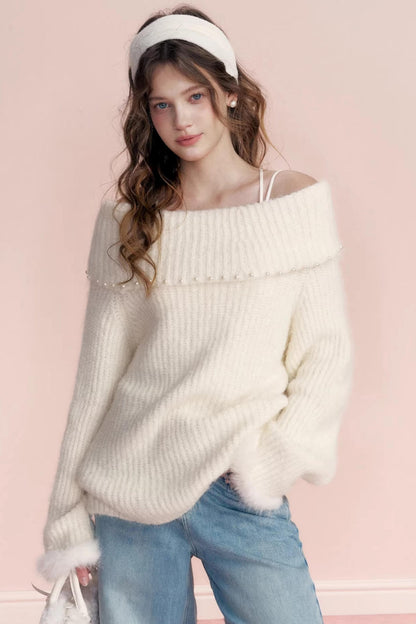 Winter Romance Pearl Sweater